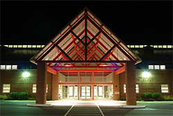 Photo of entrance to Danele Shipley Arena